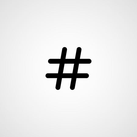 Hashtag. Vector iconのイラスト素材