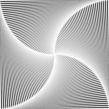 Gradient spiral background. Black lines. Vectorのイラスト素材