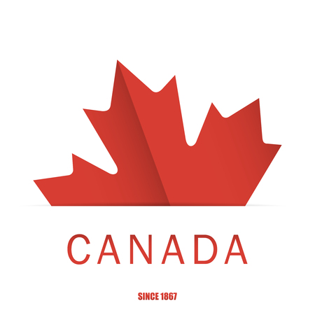 Happy Canada Day template poster. Vector illustrationのイラスト素材