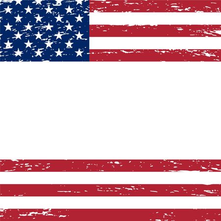 American patriotic background in grunge style with empty space for your text. Vectorのイラスト素材