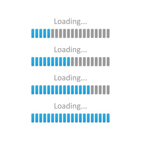 Progress loading bar. Vector illustrationのイラスト素材