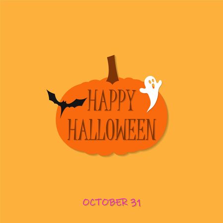 Happy Halloween vector backgroundのイラスト素材