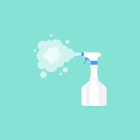 Hand sanitizer bottle. Antiseptic used against viruses, bacteria. Vector illustration, flat designのイラスト素材