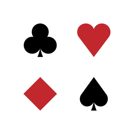 Suit of playing cards. Vector illustration on white background