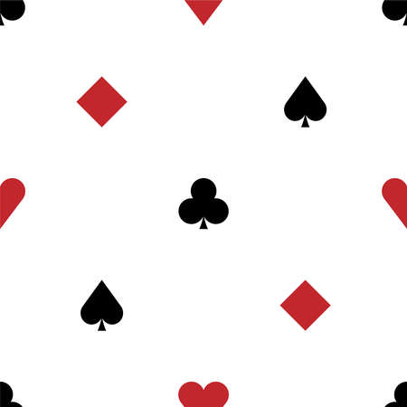 Playing cards seamless pattern.のイラスト素材