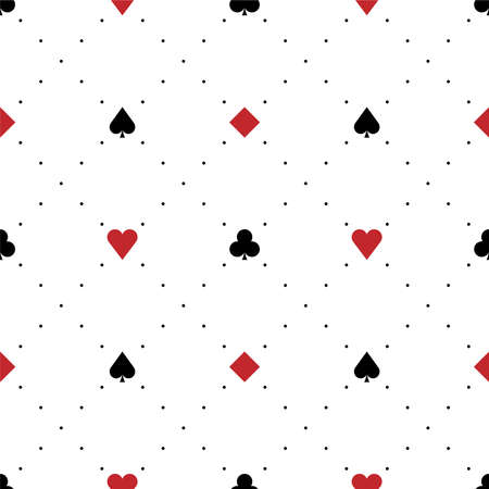 Playing cards seamless pattern.のイラスト素材