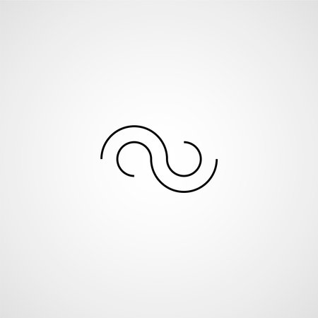 Infinity symbol. Vector illustration. Line iconのイラスト素材