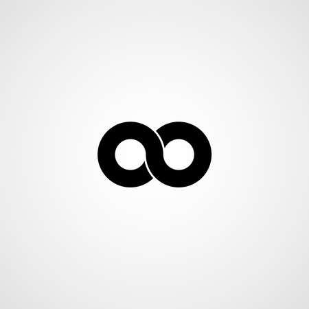 Infinity symbol. Vector illustration. Simple icon