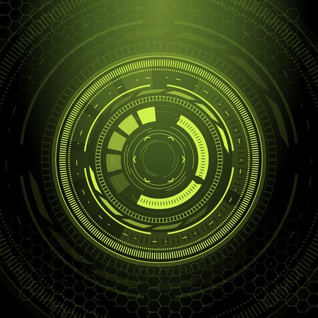 Sci fi futuristic user interface. Vector illustration.のイラスト素材