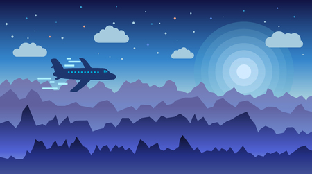 Minimalistic illustration of a nature. Vector illustration.のイラスト素材