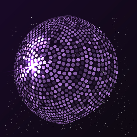 Vintage purple dotted abstract background vector illustration.のイラスト素材