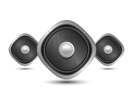 Music speakers vector illustration.のイラスト素材