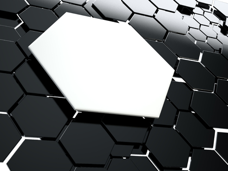 Abstract 3d hexagons background.の写真素材