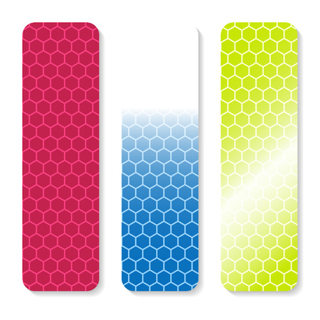 Set of geometric banner design. Vector illustration.のイラスト素材