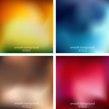 Blurred smooth background set. Vector illustration.のイラスト素材