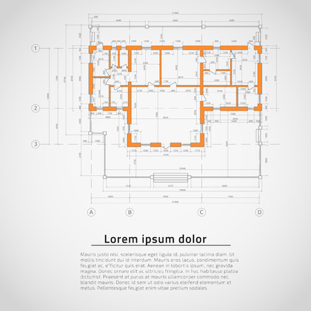 Architectural background. Vector illustration.のイラスト素材