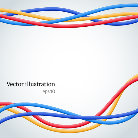 Abstract colorful wire background.のイラスト素材
