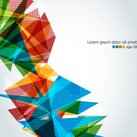 Abstract triangular geometric vector illustration.のイラスト素材
