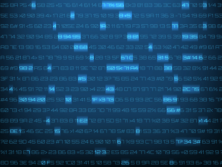 Background with computer code. Vector illustration.のイラスト素材