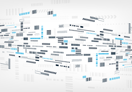 Technology background with small design elements vector illustration for presentations, polygraph or banners.のイラスト素材