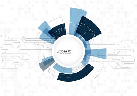 Abstract technology background. Vector illustration with futuristic elements.のイラスト素材