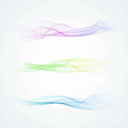 Abstract background with blue waves.のイラスト素材