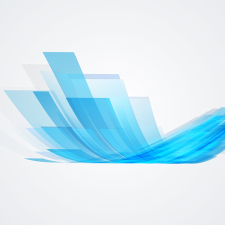 Abstract business blue background. Vector illustration.のイラスト素材