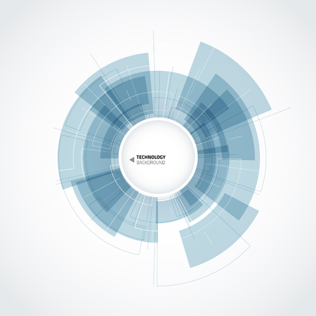 Abstract tech background. Backdrop with many small technology elements. Vector illustration.のイラスト素材