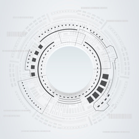 Sci fi futuristic user interface. Vector illustration.のイラスト素材