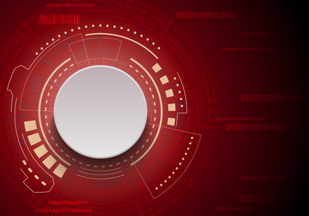 Sci fi futuristic user interface. Vector illustration.のイラスト素材