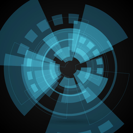 Sci fi futuristic user interface. Vector illustration.のイラスト素材
