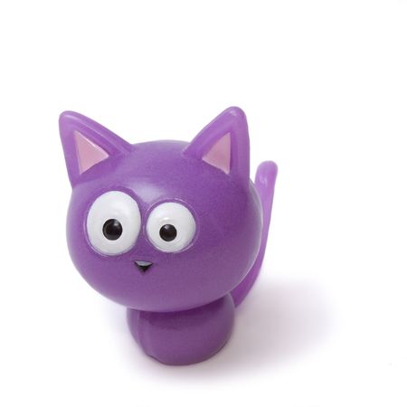 Funny Lilac Kitten isolated on the white backgroundの写真素材