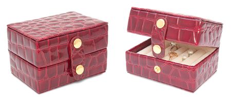 Box for Jewerly isolated on the white backgroundの写真素材