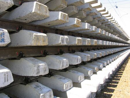 Railway sleepersの写真素材