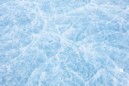 Texture of ice of Baikal lake in Siberiaの写真素材