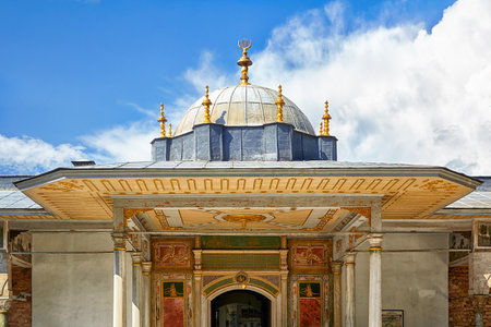 The Gate of Felicity in the Second Courtyard of Topkapi Palace, Istanbul, Turkeyのeditorial素材