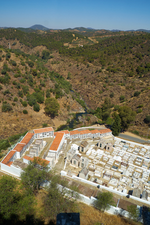 Cemetery of the main church dedicated to Our Lady of the Annunciation in Mertola. Portugalの写真素材
