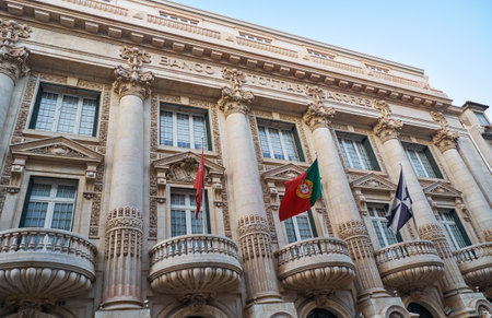 LISBON, PORTUGAL - JULY 04, 2016: The building of Banco Santander Portugal (formerly Banco Santander...