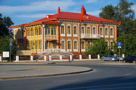 TOBOLSK, RUSSIA - AUGUST 11, 2016: Museum of the bone history, the Artisan house of Minsalim. Tobolsk. Russiaのeditorial素材