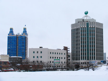 The office block. Russia. Novosibirskのeditorial素材