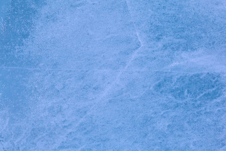 Texture of winter ice surface. Blue natural ice background.の写真素材