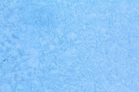 Texture of winter ice surface. Blue natural ice background.の写真素材