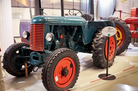 Czech Republic. Prague. National Technical Museum. Vintage tractor. June 11, 2016のeditorial素材