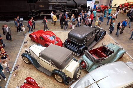 Czech Republic. Prague. National Technical Museum. Vintage cars. June 11, 2016のeditorial素材