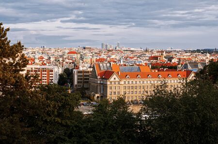 Czech Republic. Prague. Panoramic views. Prague in the evening. 14 June 2016.の写真素材
