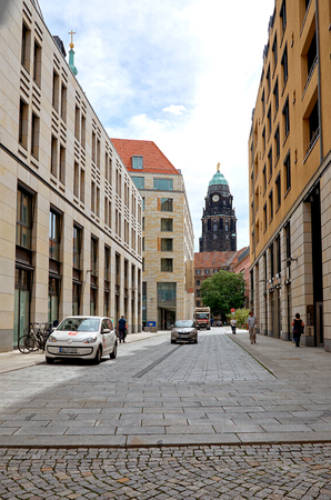 Germany. Dresden. Street in Dresden. 16 June 2016.のeditorial素材