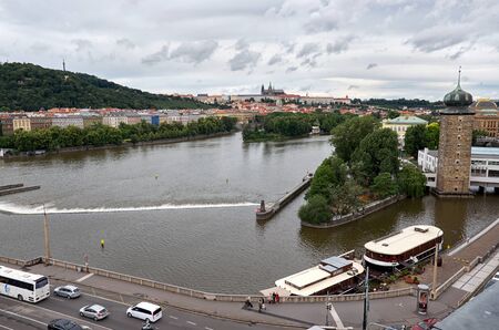 Czech Republic. Prague. View of Prague from a height. 17 June 2016.のeditorial素材
