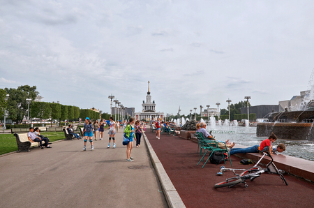 Russia. Moscow. Exhibition of Economic Achievements in Moscow. 21 June 2016.のeditorial素材