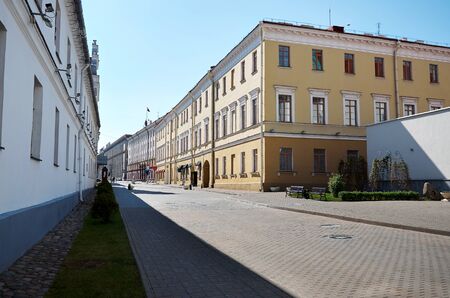 Belarus. Minsk. Town houses on the streets of Minsk. May 21, 2017