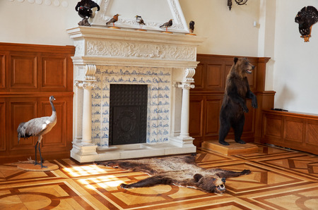 Belarus. Nesvizh. Nesvizh castle of the Radziwill family. The interior of the castle. May 22, 2017のeditorial素材